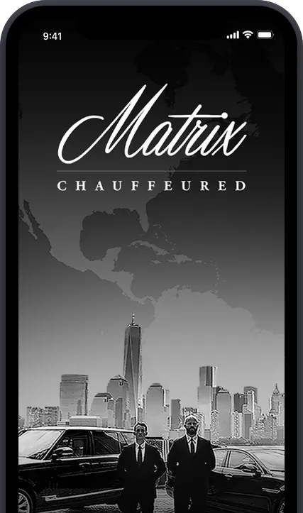 Matrix Chauffeured App Mockup